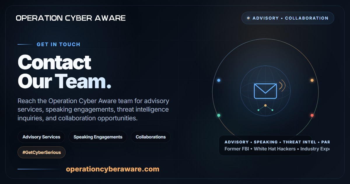 Contact Us | Operation Cyber Aware